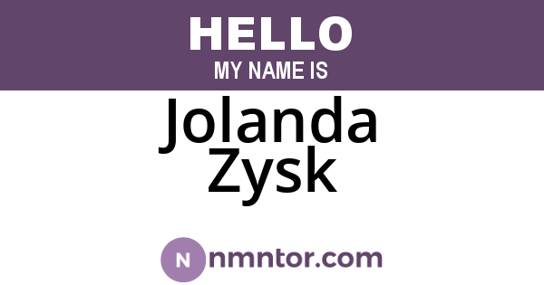 Jolanda Zysk