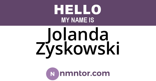 Jolanda Zyskowski
