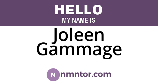 Joleen Gammage