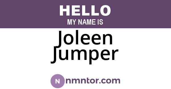 Joleen Jumper