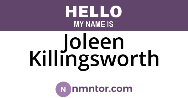 Joleen Killingsworth