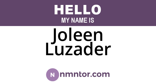 Joleen Luzader