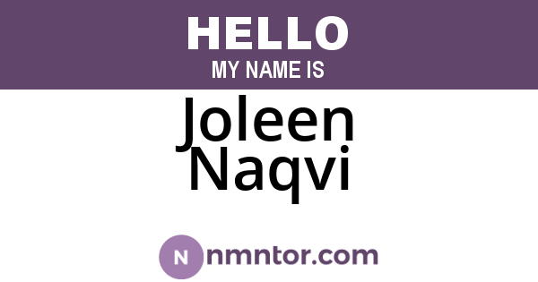 Joleen Naqvi