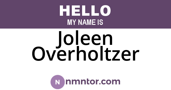Joleen Overholtzer