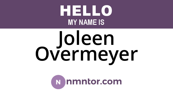 Joleen Overmeyer