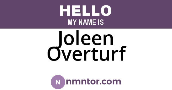 Joleen Overturf