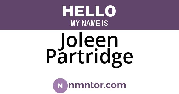 Joleen Partridge