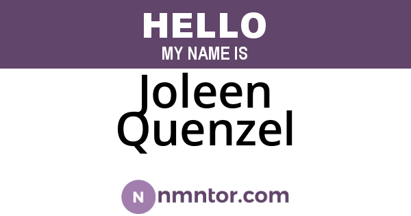 Joleen Quenzel
