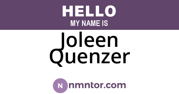Joleen Quenzer