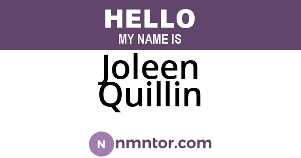 Joleen Quillin