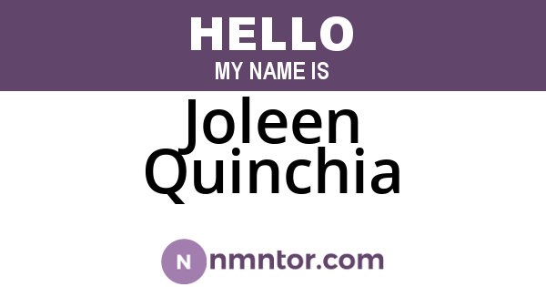 Joleen Quinchia