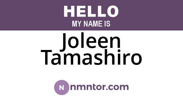 Joleen Tamashiro
