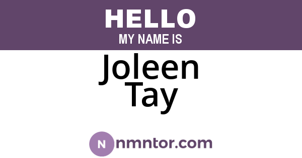 Joleen Tay