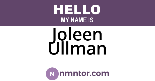 Joleen Ullman