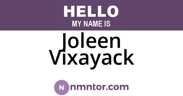 Joleen Vixayack