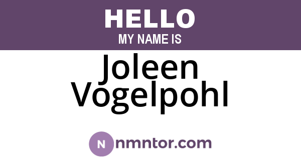 Joleen Vogelpohl