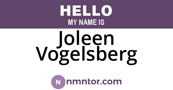 Joleen Vogelsberg