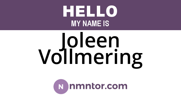 Joleen Vollmering