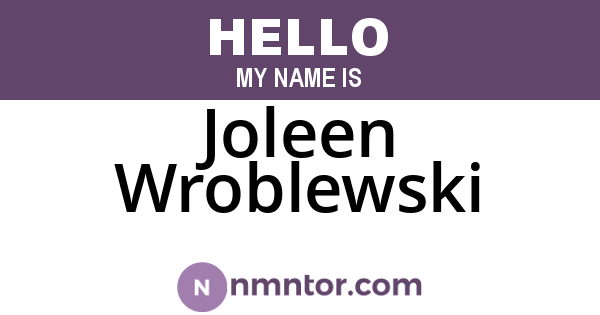 Joleen Wroblewski