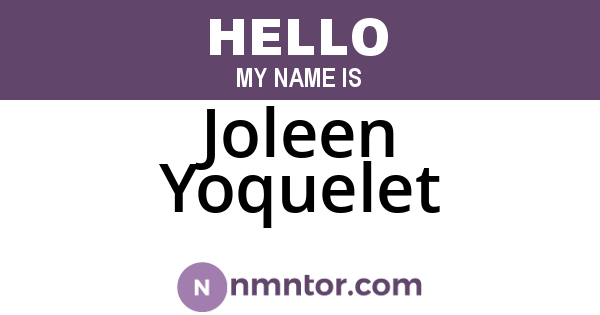 Joleen Yoquelet