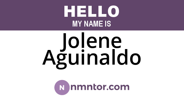 Jolene Aguinaldo