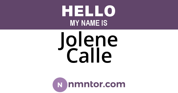Jolene Calle