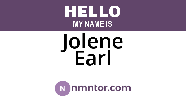 Jolene Earl
