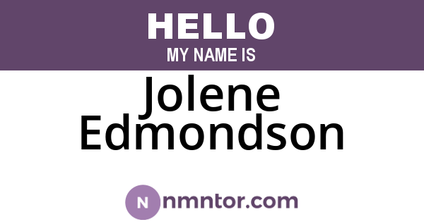 Jolene Edmondson