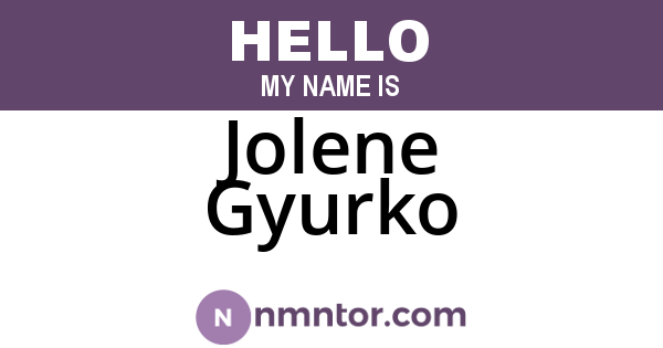 Jolene Gyurko