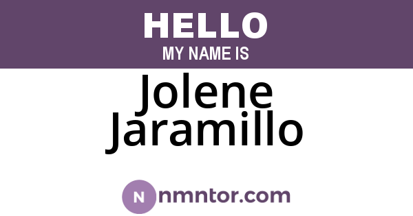 Jolene Jaramillo