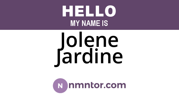 Jolene Jardine