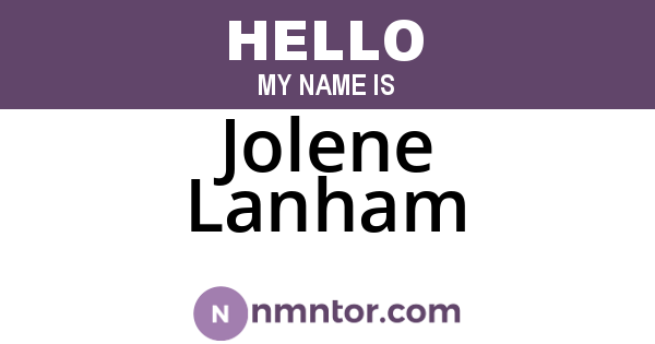 Jolene Lanham