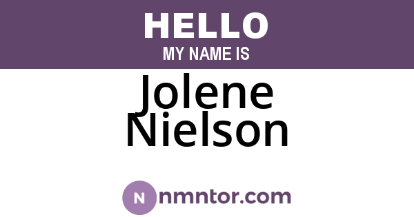 Jolene Nielson
