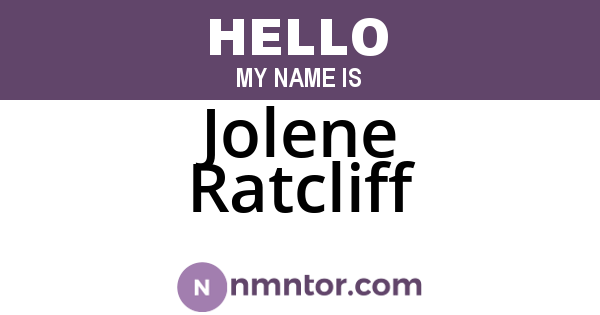 Jolene Ratcliff