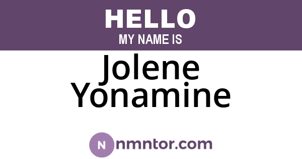 Jolene Yonamine