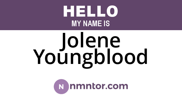 Jolene Youngblood