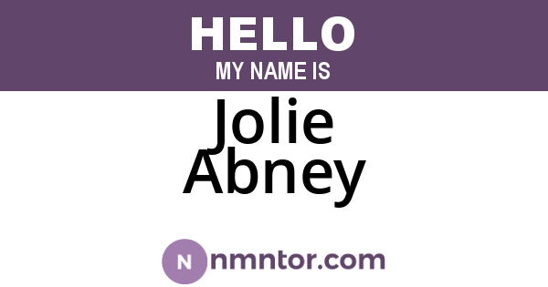 Jolie Abney