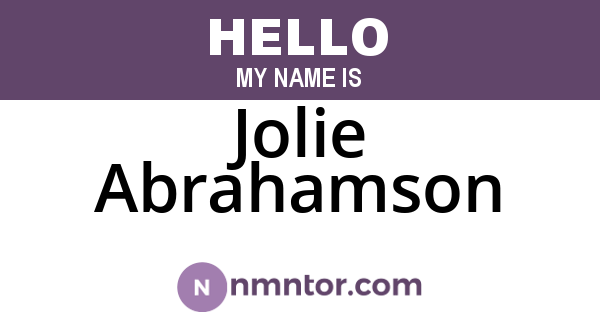 Jolie Abrahamson