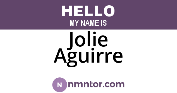 Jolie Aguirre