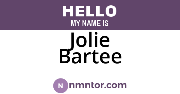 Jolie Bartee