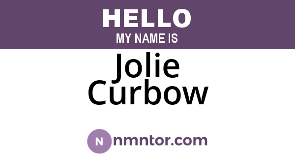 Jolie Curbow
