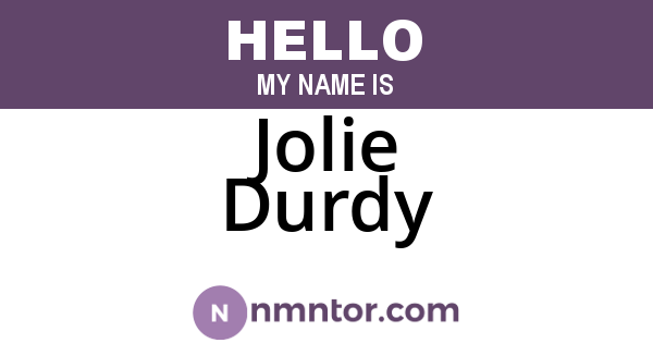 Jolie Durdy