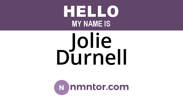 Jolie Durnell