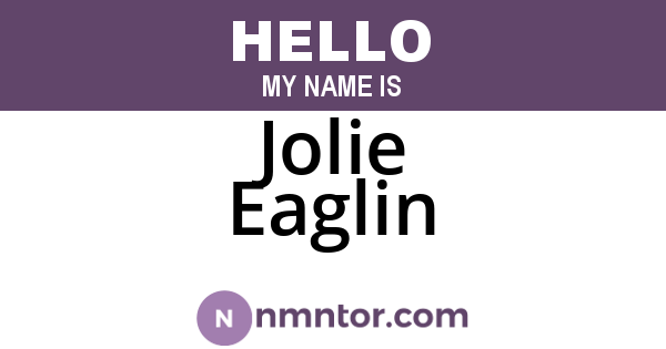 Jolie Eaglin