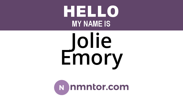 Jolie Emory