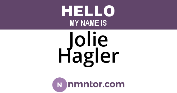 Jolie Hagler