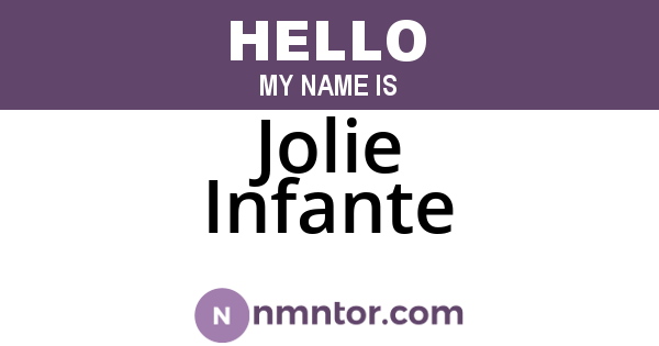 Jolie Infante