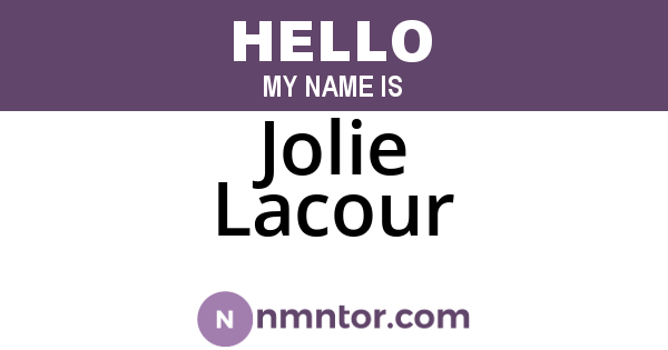 Jolie Lacour