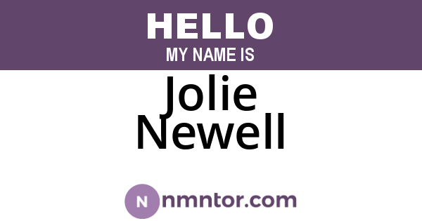 Jolie Newell