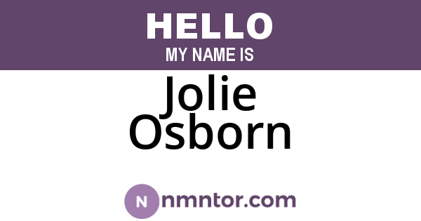 Jolie Osborn